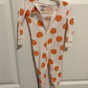 Carter's Festive Pumpkin Print Kids Footie
